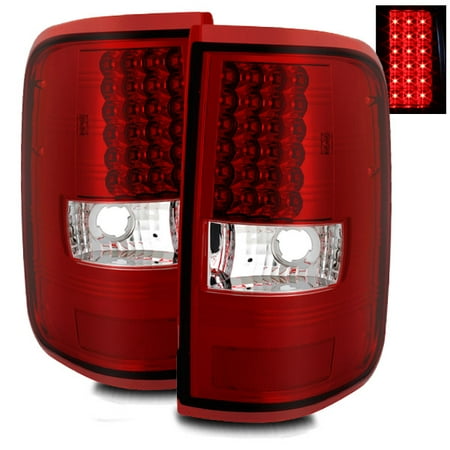 For 04 08 Ford F150 Red Clear Left Right Led Tail Lights Rear Brake Departments