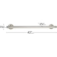 thumbnail image 3 of 42-inch Coronado Designer Straight Bathroom Shower Grab Bar, Stainless Steel, Polished Chrome, 3 of 5
