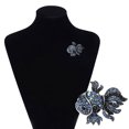 thumbnail image 3 of Broche Pin Crystal Fish Broches Mujer Aleación Shinny Rhinestone Goldfish, 3 of 6