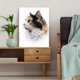 thumbnail image 5 of Qisvanset Fluffy Cat Portrait Canvas Print 12x16 Inch Entryway Decor, 5 of 8