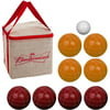 Bocce Ball Set- Regulation Outdoor Family Bocce Game for Backyard, Lawn, Beach and More- 8 Balls, Pallino, and Carrying Case by Hey! Play! (Budweiser)