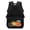 Capybara Pattern, variant on Blue Lightning Bolt Design 17 Inch Backpack for Boys, Polyester Fabric Durable Large Capacity School Backpack for Camping