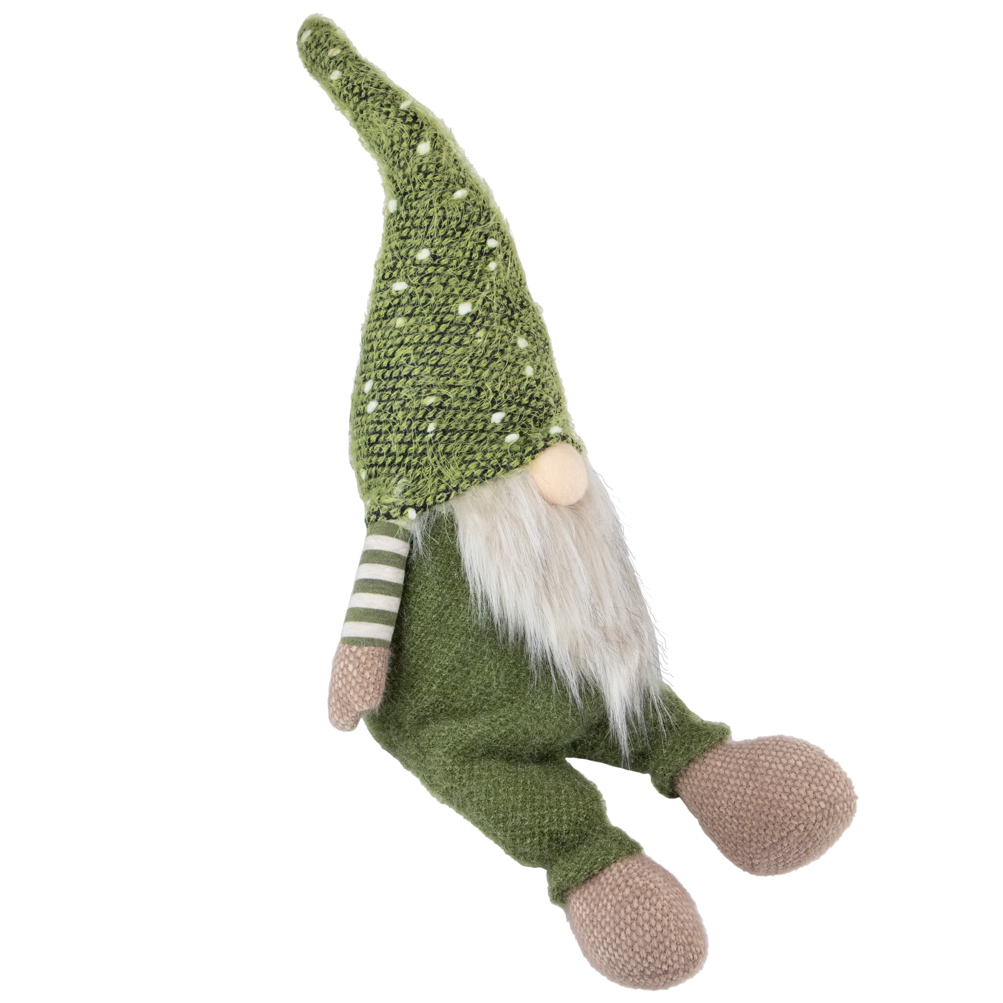 Northlight Sitting Christmas Gnome Decoration - 20.5" - Olive Green