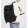 thumbnail image 2 of Waterproof Computer Middle School Student School Bag Travel Luggage Men's Backpack,Fivepointed star black, 2 of 2