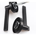 thumbnail image 2 of Cerradura de palanca para puerta de entrada resistente de color negro mate con llave, pomo para puerta de privacidad, cerradura universal para puerta de dormitorio, cerradura de tres palancas, 2 of 5