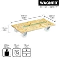 thumbnail image 3 of WAGNER design yourself 64-1141 Furniture Moving Dolly 550 lb. capacity, 23'L x 12'W, 3 of 8