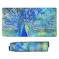 thumbnail image 2 of Balery Peacock Mouse Pad ,15.8x29.5 In Large Gaming Mouse Pad Desk Mat Long Non-Slip Rubber Stitched Edges,Waterproof Mousepad Desk Mat For Gamer Office Home, 2 of 9
