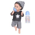 thumbnail image 3 of Poupée Bébé, Poupées Bébé Réalistes en Silicone Toucher Confortable Adorables pour Jouer à la Maison Garçon, 3 of 8