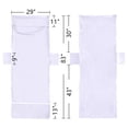 thumbnail image 4 of Muka 6 PCS Microfiber Terry Cloth Beach Pool Lounge Chair Cover Convenient Pocket, 29" x 83"-White, 4 of 4