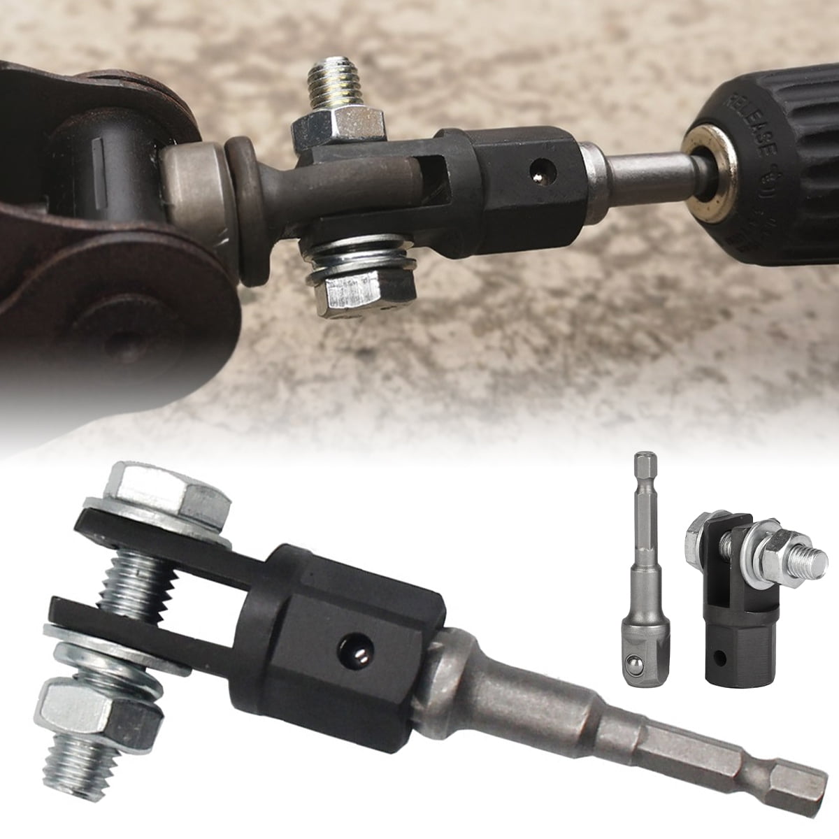 Pcapzz Scissor Jack Adapter,1/2 Inch Socket Adapter for Most Jacks