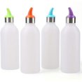 thumbnail image 2 of Paquete de 4 botellas exprimibles con tapa y puntas de colores para salsa, condimento de salsa de soja, 450 ml, 2 of 7