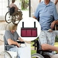 thumbnail image 2 of Wheelchair Side Bag Pouch Basket Waterproof Walker Storage Bag for Wheelchairs/Home/Outdoor/Baby Cart, 2 of 5