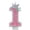 Number 1, variant on Pink Number Candle with Diamond Crown, Cartoon Style Birthday Cake Topper, Creative Party Celebration Supplies, Elegant Anniversary Decorating, Number 8