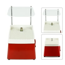 Mini Portable Stained Glass Grinder with Shield, 4200RPM Art Grinding Tool Glass Grinders with MCBL58 Grinding Wheel 110V 65W (Red)