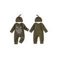 thumbnail image 2 of RUINIXCW Newborn Baby Boy Hospital Coming Home Outfit Waffled Romper Infant Baby Boys Fall Winter Duck Hunting Clothes Mallard Embroidery Long Sleeve Jumpsuit Hat Set, 2 of 9