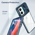 thumbnail image 4 of for Motorola Moto G Stylus 5G 2024 Case, Shockproof Rugged Motorola Moto G Stylus 5G 2024 Phone Case, with Sliding Camera Cover, Drop Protection Crystal Clear Back Case Clear, Navyblue, 4 of 6