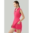 thumbnail image 2 of Golf Tennis Dresses, Women Athletic Dress with Separate Shorts, V Neck Sleeveless Workout Dresses Solid Color XL, 2 of 6