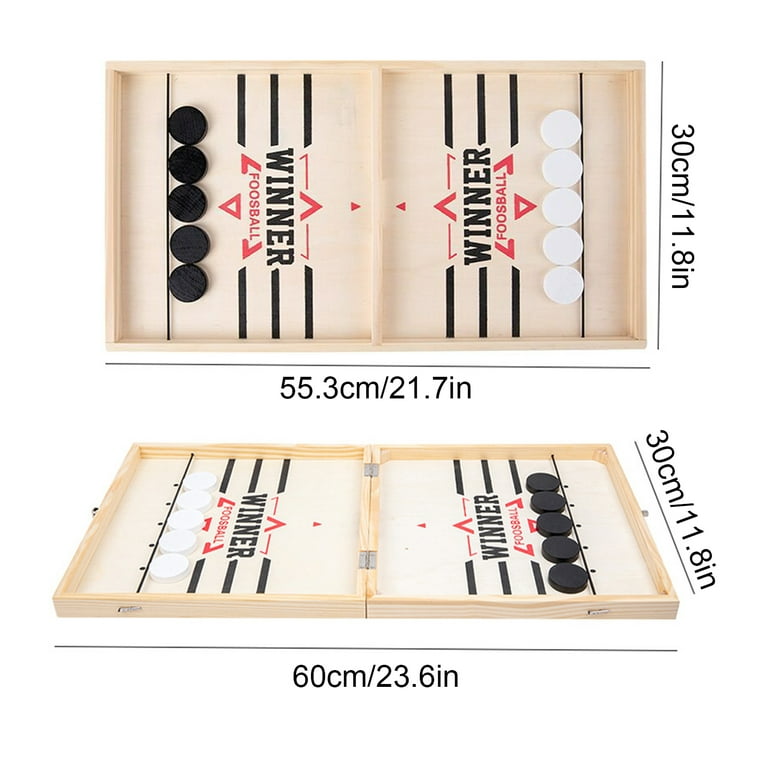  4 Pack Amazing Fun Family Board Games of Backgammon, Card  Shuffler & Cards, Chess Set with A Sling Puck Folding Game. : Toys & Games