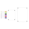 thumbnail image 1 of Acrylic Magnetic Calendar Fridge Calendar Message Board Monthly Weekly Calendar, 1 of 9