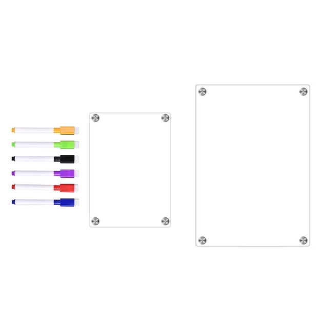 Acrylic Magnetic Calendar Fridge Calendar Message Board Monthly Weekly Calendar