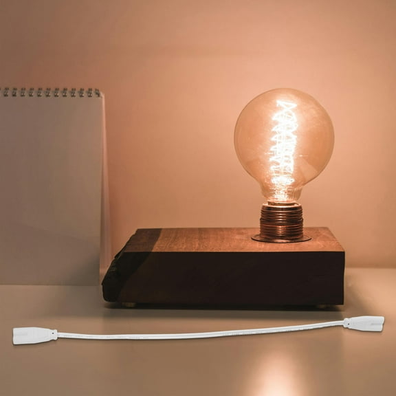 Hytrove Extension Cord Three Prong Led Lights Tube Connecting Wires 4Pcs White