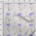 thumbnail image 2 of oneOone Cotton Jersey Medium Purple Fabric Star|Balloon & Baby Elephant Kids Fabric For Sewing Printed Craft Fabric By The Yard 58 Inch Wide, 2 of 4