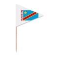 thumbnail image 1 of Congo Country Love Toothpick Triangle Cupcake Toppers Flag, 1 of 3
