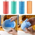 thumbnail image 3 of CUITING50Pcs Roll Disposable Dish Cloth Home Cleaning Towels Wiping Pad Ra gs New T4 ъо N3O5, 3 of 8
