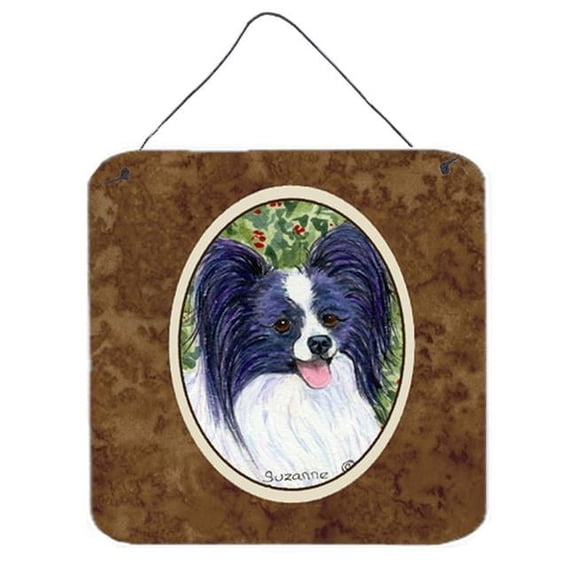 6 x 6 in. Papillon Aluminium Metal Wall or Door Hanging Prints