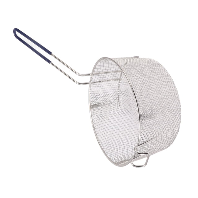 Frying Basket Stainless Steel Long Handle Reusable Rust Fry Net For Fish Chicken Nuggets Easily Cleaned