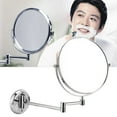thumbnail image 4 of Wall Mounted Makeup Mirror, Wall Mounted Round Bathroom Shaving Mirror, Bathroom Stylish Electroplating Makeup Mirror Accessories Makeup Mirror Shaving Mirror For Bathroom, 4 of 8