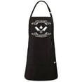 thumbnail image 2 of ApronMen, Funny Aprons For Men - Culinary Gangster - 100% Cotton with Pockets - Black, 2 of 6