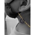 thumbnail image 2 of Acrylic 7/8" Ring Black Goldtone Face Mask Necklace, 2 of 2