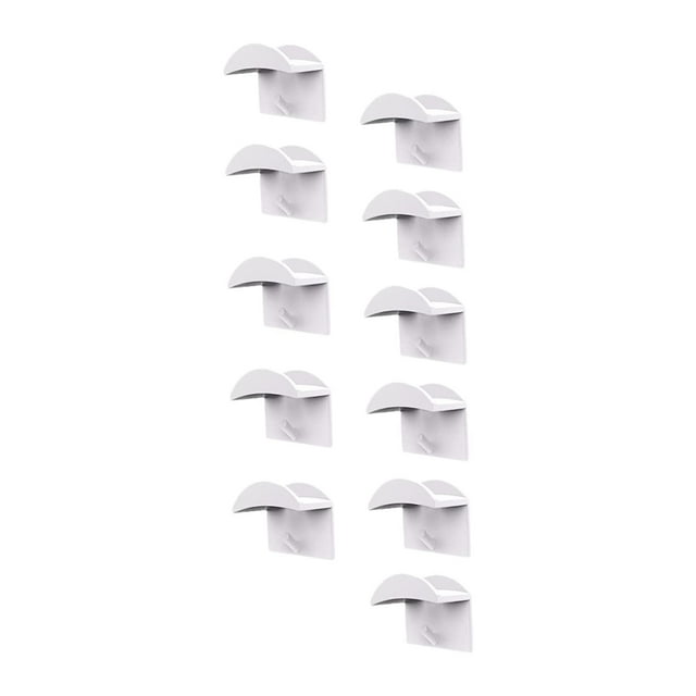 10x Perchero Organizador de Sombreros Multiusos para Guardar y Exhibir Ahorra Espacio en la Pared Blanco