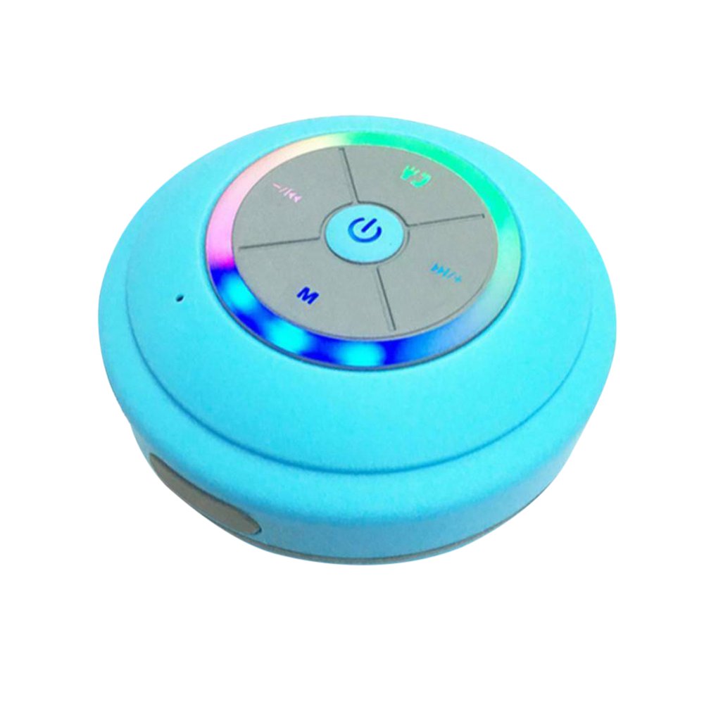 LED Bluetooth Speaker Bathroom Shower Waterproof Portable Wireless
