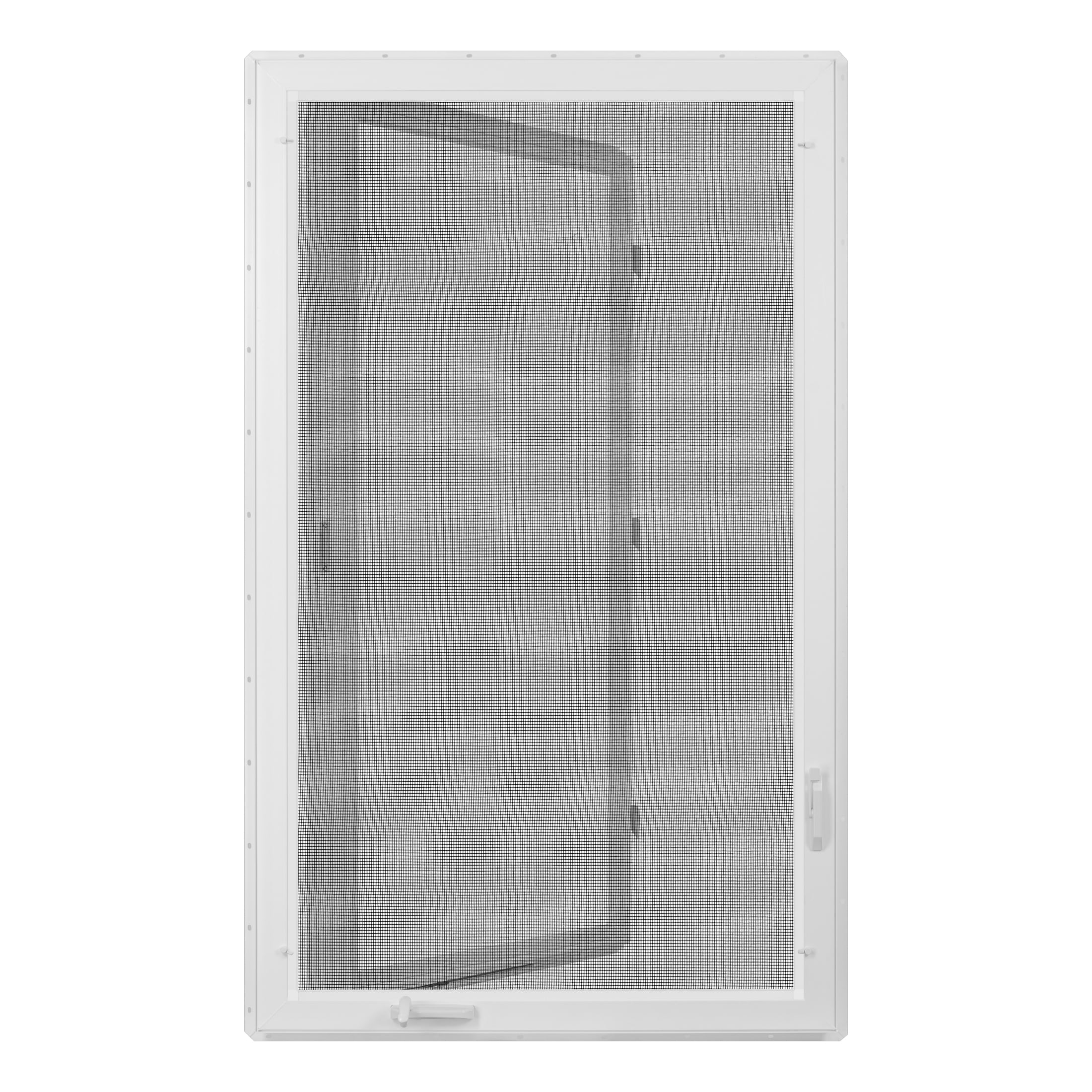 36 in. x 60 in. White Vinyl Double-Pane Insulated Left-Hand Casement Window with Screen