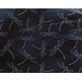 thumbnail image 4 of oneOone Georgette Viscose Fabric Dragonfly Insects Sashiko Printed Fabric 1 Yard 42 Inch Wide, 4 of 4