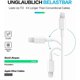 thumbnail image 4 of Cable USB-C a Lightning RCTech, paquete de 3, 1,8 m, carga rápida, 4 of 7