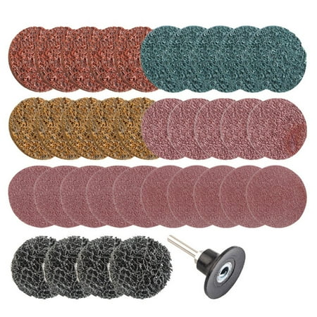 

BAMILL 35pcs 2In Flat Flap Disc Sanding Discs Set Alumina Grinding Polishing RotaryTool