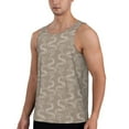 thumbnail image 2 of Picia Hand Drawn Snake Printed Men’s Performance Tank, Men's Workout Tank Top Moisture-Wicking Tank Top Muscle tee, Breathable Workout Shirt-XX-Large, 2 of 7