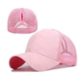 thumbnail image 2 of Ponytail Hat,Outdoor Baseball Hat With Adjustable Back Closure Folding Reflective Running Cap Unstructured Sport Hats,Visor Hatsfor Men & Women, 2 of 2