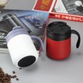 thumbnail image 2 of 12 OZ Coffee Travel Mug Cup Stainless Steel Insulated Tumbler Handle Splash Proof Lid Straw Opening Double Wall Vacuum for Hot Cold Drinks, Ice, Tea, Camping, 2 of 9