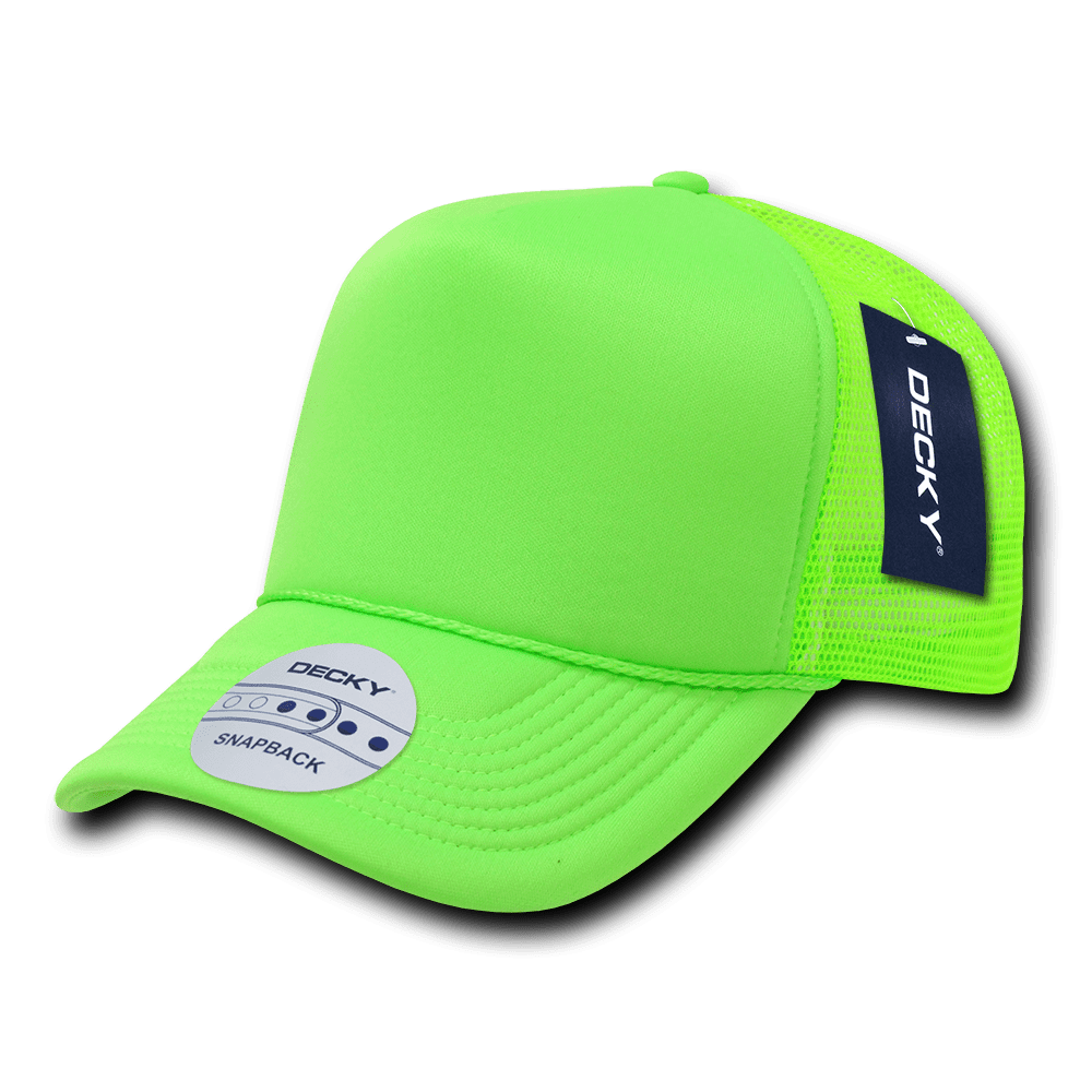 DECKY SOLID NEON FOAM MESH TRUCKER HATS HAT CAPS CAP For Men Women Neon
