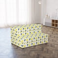 thumbnail image 4 of Tulip Foldable Mattress, Yellow Spring Flourish Art, 74.8" x 39.4", Night Blue and Mustard, by Ambesonne, 4 of 6