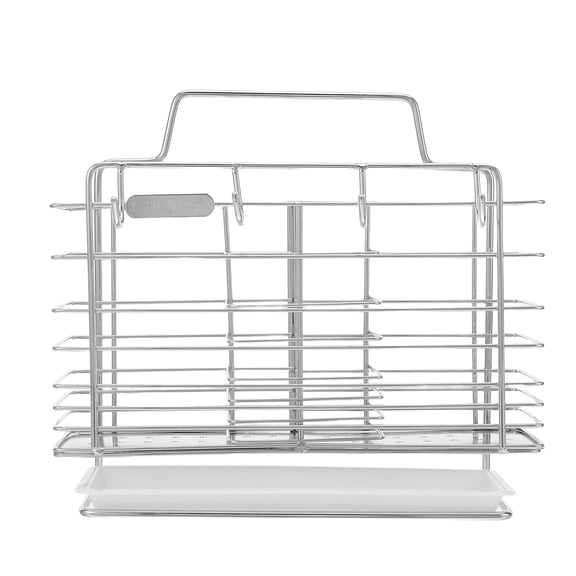 Hytrove Stainless Steel Kitchen Utensil Holder and Storage Organizer for Countertop, and Stylish