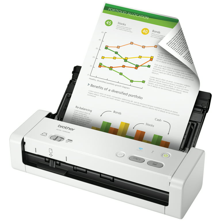Scanner - brother - ads-4500 - documents bureautique - recto-verso - 70  ppm/35 ipm - ethernet, wi-fi, wi
