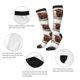 thumbnail image 3 of Fotbe Yak Calcetas Divertidas Estampadas para Hombre y Mujer, Calcetas de Algodón hasta la Rodilla para Caminar, Correr, Enfermería y Embarazo, 3 of 6
