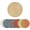Beige, variant on Sm:)e 15 Inch Round Braided Placemats Set of 4, Cotton Polyester Washable Heat Resistant Placemats, Decor for Kitchen Dining Table and Party(Beige)