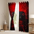 thumbnail image 3 of Manfei Kids Gamepad Controller Black Out Curtains,Console Video Game Curtains Pack of 2 (42x63 Each),Black Red Bedroom Curtains For Boys,Luxury Bedroom Decor, 3 of 6