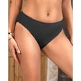 thumbnail image 4 of Braguitas de bikini Zmart para mujer, cobertura total, color negro, talla L, 4 of 6